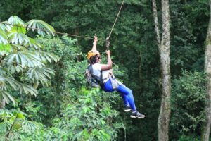 Ziplining