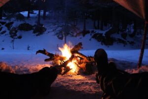 Chill winter camping 